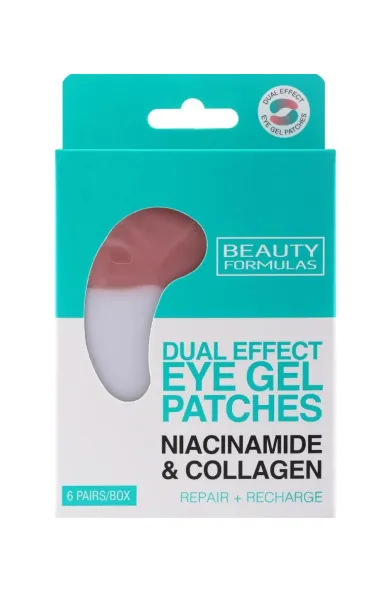Beauty Formulas Niacinamide & Collagen Dual Effect Eye Gel Patches - 6 Pairs