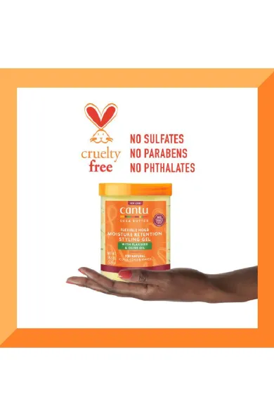 Cantu Moisture Retention Styling Gel with Flaxseed and Olive Oil