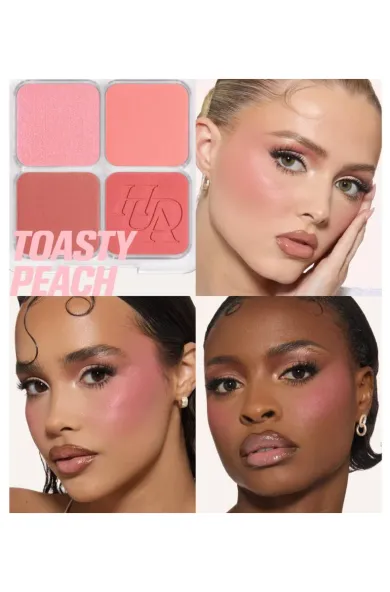 Huda Beauty Blush Filter Blurring Blushlighters Palette - Toasty Peach