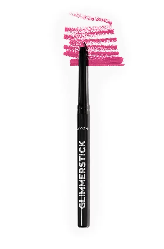 AVON GLIMMERSTICK LIP LINER HIGH DEF PLUM 