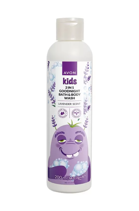 AVON KIDS LITTLE MONSTER GOOD NIGHT LAVENDER BATH & BODY WASH