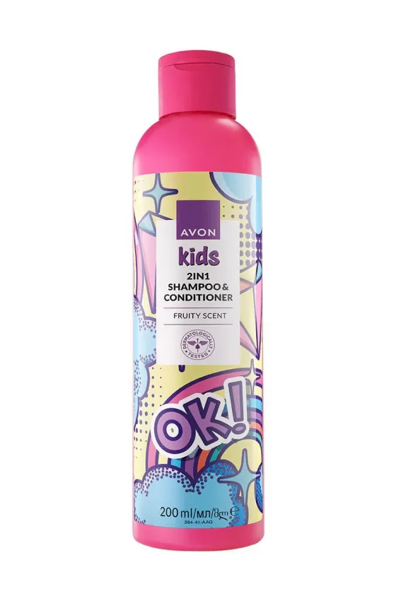 AVON KIDS FLORAL FRUITY 2IN1 SHAMPOO & CONDITIONER - 200ML