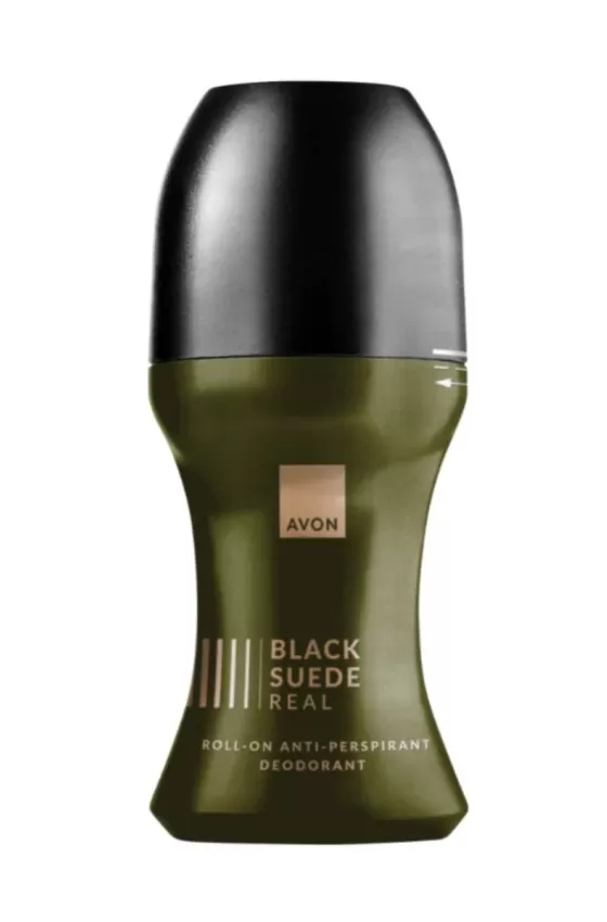 Avon Black Suede Real Roll-On Anti-Perspirant Deodorant - 50ml