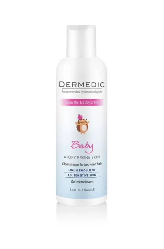 DERMEDIC LINUM-Baby Cleansing gel for Body and hair from first Day of life 200ml