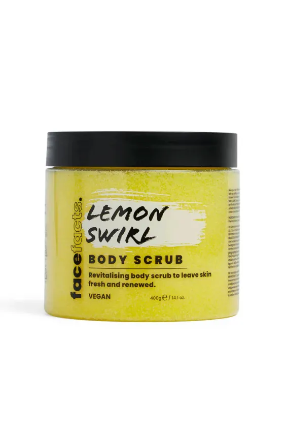 Face Facts Lemon Swirl Body Scrub - 400g