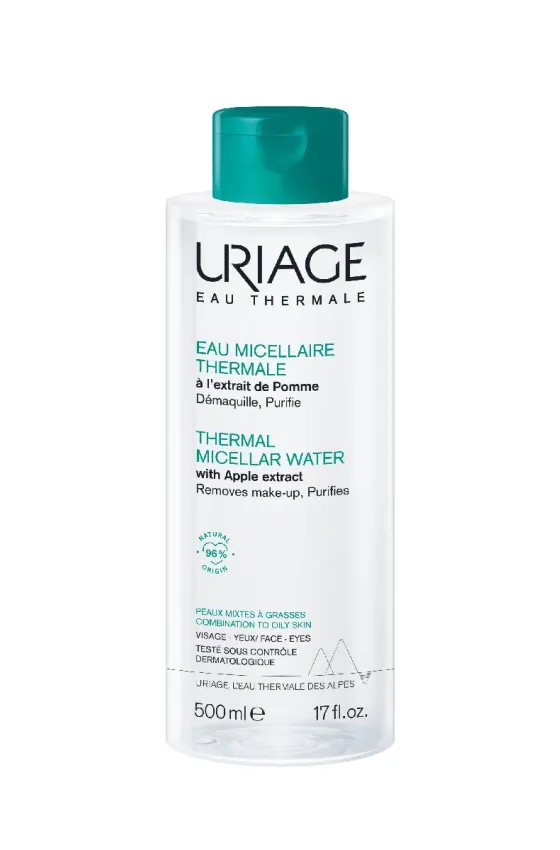 Uriage Thermal Micellar Water - Combination to Oily Skin - Apple Extract